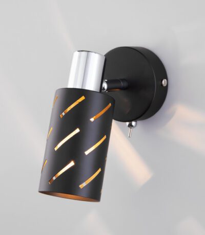 Бра Eurosvet 20090/1 черный/хром