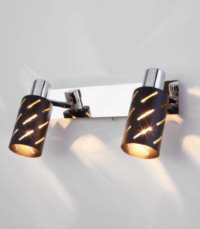 Бра Eurosvet 20090/2 черный/хром