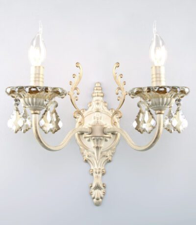 Бра Eurosvet 3281/2 белый с золотом/тонированный хрусталь Strotskis