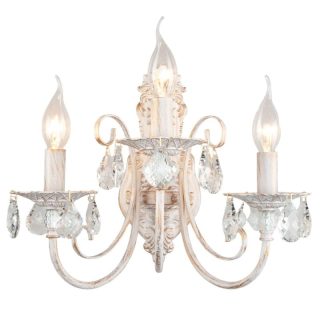 Бра Eurosvet 3305/3 белый с золотом/прозрачный хрусталь Strotskis