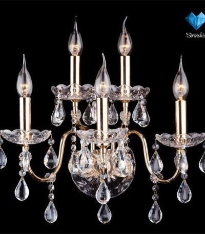 Бра Eurosvet 3600/5 золото/прозрачный хрусталь Strotskis