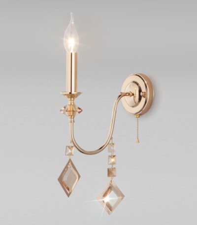 Бра Eurosvet Telao 10120/1 золото/тонированный хрусталь Strotskis (10110/1)