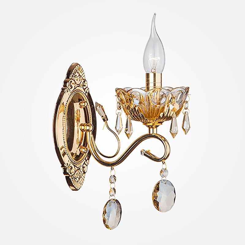 Бра Eurosvet Теодора 10037/1 золото/тонированные хрусталь Strotskis Бра Eurosvet Теодора 10037/1 золото/тонированные хрусталь Strotskis