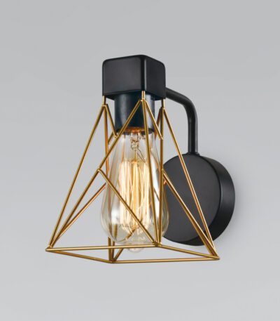 Бра Eurosvet Trappola 70107/1 черный/латунь a061401