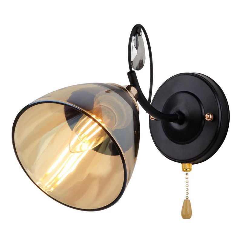 Бра IMEX MD.3807-1-W BK+FGD Бра IMEX MD.3807-1-W BK+FGD