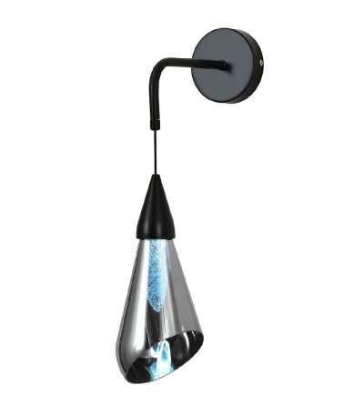 Бра Indigo Riflesso 11049/1W Black V000111L