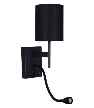 Бра Reluce 86210-9.2-001KT LED3W+E14 BK