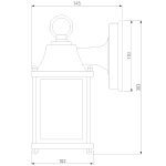 Уличный настенный cветильник Elektrostandard 1008D Brick черный 4690389106743
