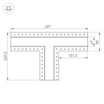 Тройник Arlight SL-LINIA45-FANTOM 030107