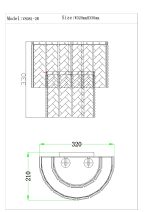 Бра Moderli Alberto V8081-2W