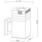 Уличный настенный светильник Arte Lamp Hadar A4421AL-1BK