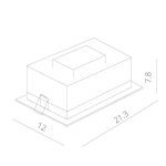 Встраиваемый светодиодный светильник Arte Lamp Studio A3007PL-2WH