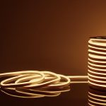 Светодиодный гибкий неон Elektrostandard 220V 9,6W 120Led 2835 IP67 односторонний теплый белый, 50 м 4690389167355