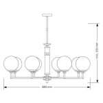 Подвесная люстра Kutek Mood Artu Glass ART-ZW-6 (N) G