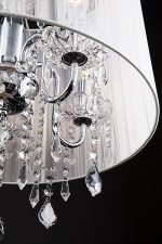 Подвесная люстра Eurosvet 2045/5 хром/белый