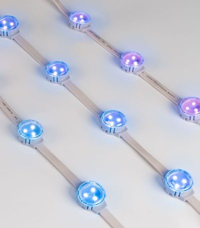 Модуль управляемый Arlight SOLEX-SPI-3535-3-12V RGB 120deg (D30x16mm, 0.75W, IP67) 029240