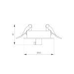 Чаша потолочная встраиваемая Arlight SPX-CANOPY-R60-C4 (BK) 046020