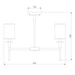 Люстра на штанге Eurosvet Brielle 60132/6 хром