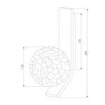 Бра Eurosvet Luxor 40019/1 серебро a060770