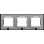 Рамка 3-ая Systeme Electric AtlasDesign Aqua Карбон ATN441003