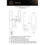 Настенный светильник Aployt Bernardet APL.344.01.02