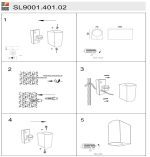 Уличный настенный светильник ST Luce Borgo SL9001.401.02