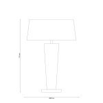 Настольная лампа Lucia Tucci Pelle Nerre T120.1