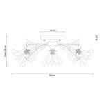 Потолочная люстра Lucia Tucci Fiori Di Rose 112.3.1