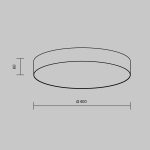 Потолочный светильник Maytoni Technical Ceiling & Wall Zon C032CL-45W4K-RD-W