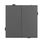 Механизм выключателя двухклавишный проходной Arlight SWT-TENDO-MKP2-SFPL-GR (230V, 10A) 054555