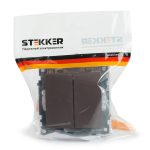 Выключатель 2-клавишный Stekker Катрин GLS10-7104-04 49019
