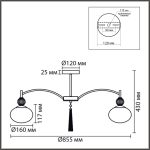 Люстра на штанге Lumion Neoclassi Gloriya 8273/8C