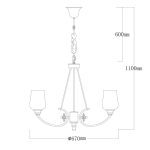 Подвесная люстра MW-Light Палермо 386017706