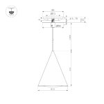 Подвесной светильник Arlight SP-MAKOTO-R350-14W Warm3000 054412
