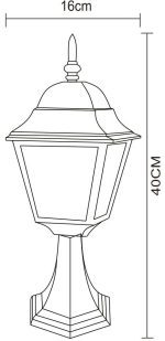Уличный светильник Arte Lamp Bremen A1014FN-1BK