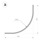 Шинопровод Arlight MAG-MICROCOSM-TRACK-1115-ARC-R600 (BK) (Arlight, IP20) 043247