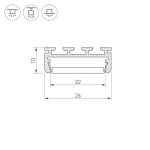 Профиль Arlight PLS-LOCK-2000 ANOD 016397