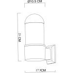 Уличный настенный светильник Arte Lamp Coppia A5217AL-1BK