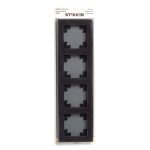 Рамка горизонтальная 4-местная Stekker Катрин 39538