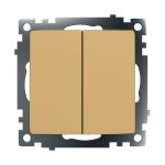 Выключатель 2-клавишный Stekker Катрин GLS10-7104-08 49216
