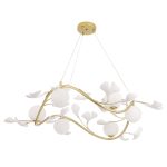 Подвесная люстра Crystal Lux COLIBRI SP6 GOLD