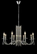 Подвесная люстра Crystal Lux AURELIO SP8 GOLD+CHROME/TRANSPARENT