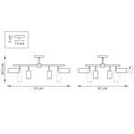 Люстра на штанге Lightstar Rullo LR7283648640 (571728+214436-4+214486-4+202430-8)