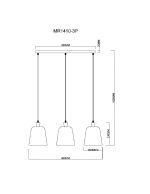 Подвесной светильник MyFar Madina MR1410-3P