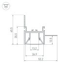 Алюминиевый профиль Arlight FOLED-WALL-3000 044857