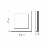 Светодиодная панель Arlight IM-S600x600-40W Day4000 023145(2)