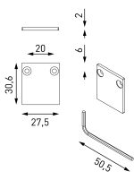 Комплект заглушек для встраиваемых шинопроводов Lumker SY-LINK-ECS-S1S-BL 013585