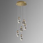 Подвесной светильник Delight Collection Colvin MT9176-6H titanium gold