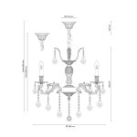 Подвесная люстра Lucia Tucci Angelo 147.5 Ivory