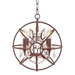 Подвесная люстра LOFT IT Foucaults orb crystal Loft1897/4